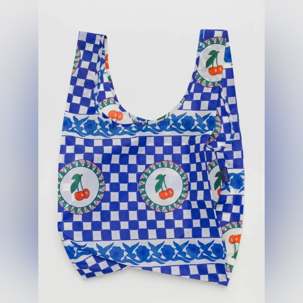 BAGGU Standard Cherry Tile Reusable Bag